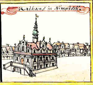 Rathaus in Nimptsch - Ratusz, widok oglny